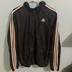 Adidas Jacket/Windbreaker. Small but fits a medium